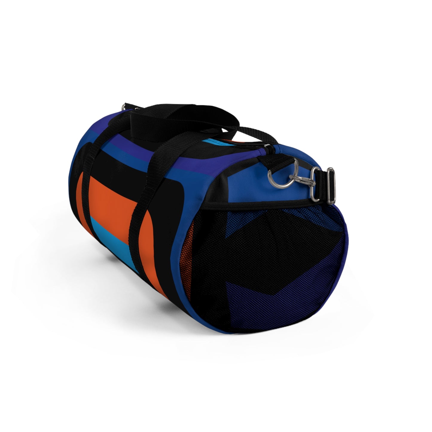 Vibrant orange Geometric Duffel Bag - Perfect for Gym, Travel & Weekend Getaways