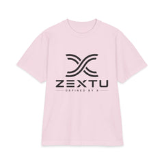ZEXTU Logo T-Shirt — Minimalist Streetwear Graphic Tee with 'ZEXTU Defined by X'