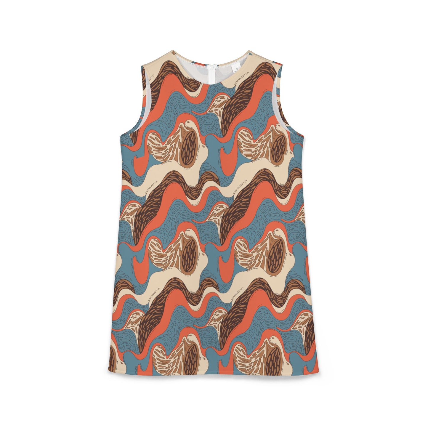 A-line colorful Sleeveless Dress (AOP)