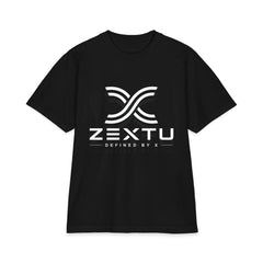 ZEXTU Logo T-Shirt — Minimalist Streetwear Graphic Tee with 'ZEXTU Defined by X'