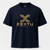 Unisex organic oversized high neck t-shirt