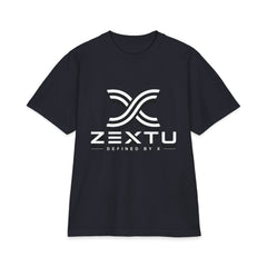 ZEXTU Logo T-Shirt — Minimalist Streetwear Graphic Tee with 'ZEXTU Defined by X'