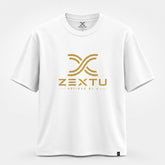 Unisex organic oversized high neck t-shirt