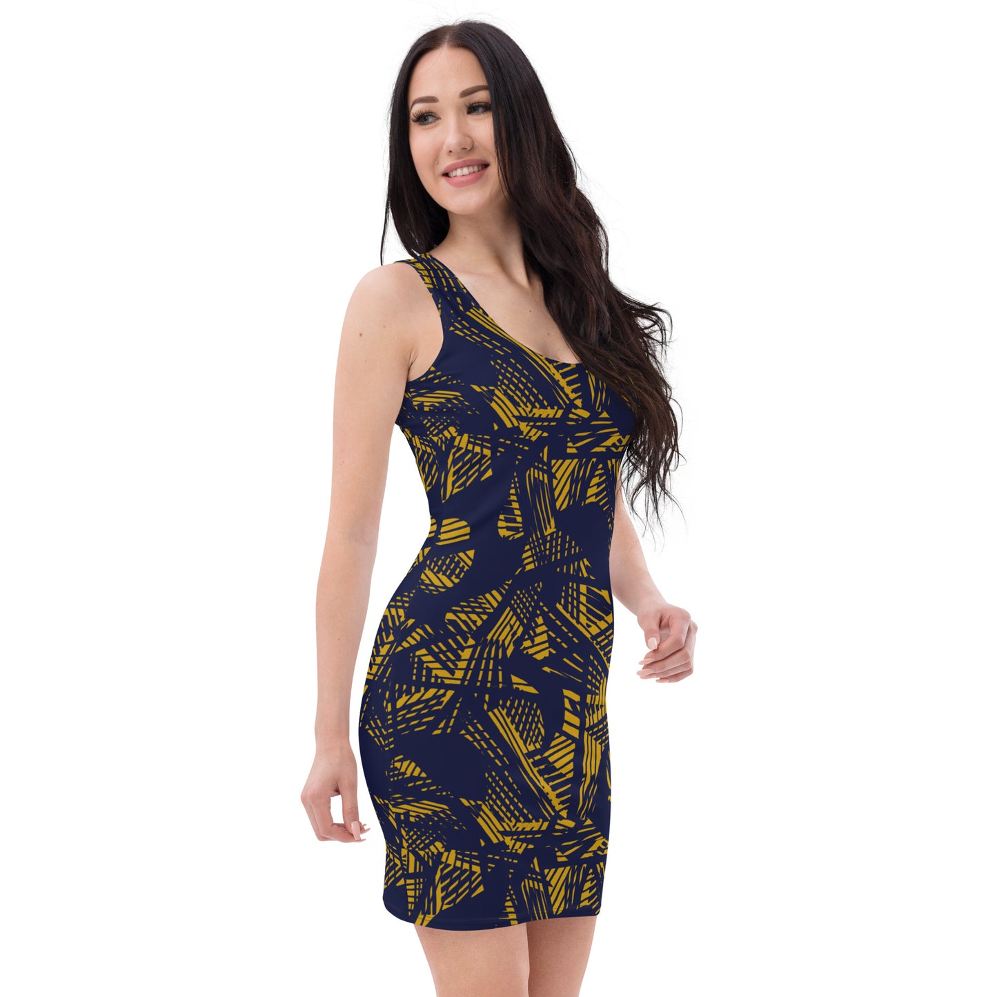 Black and Gold queen Bodycon dress