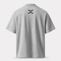 Unisex organic oversized high neck t-shirt