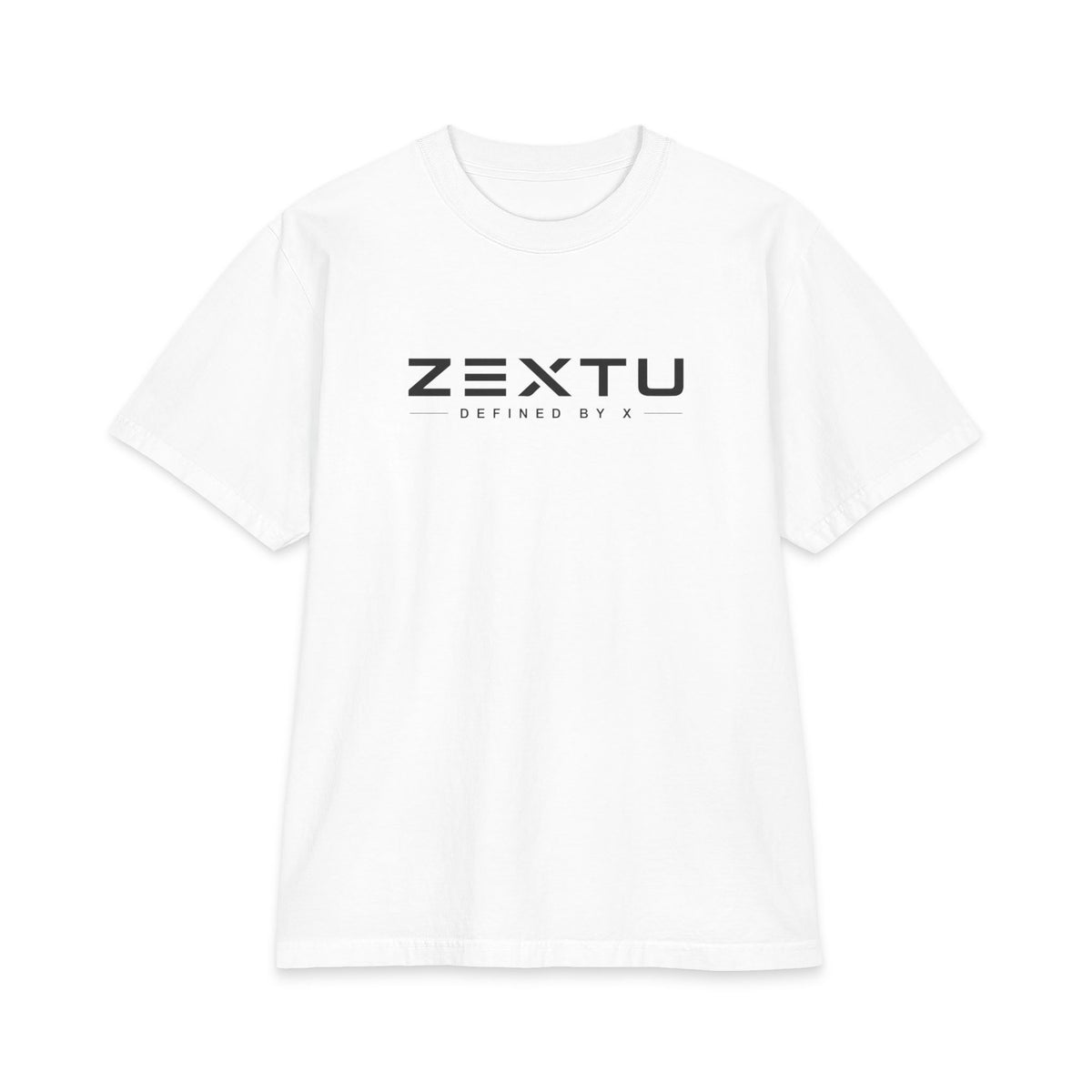 ZEXTU Minimal Logo T-Shirt — Modern Streetwear Tee with Back Emblem