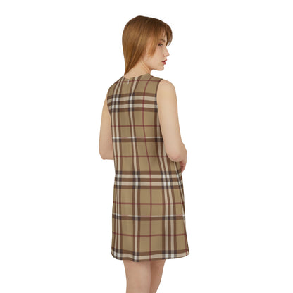 A-line Fashion Sleeveless Dress (AOP)