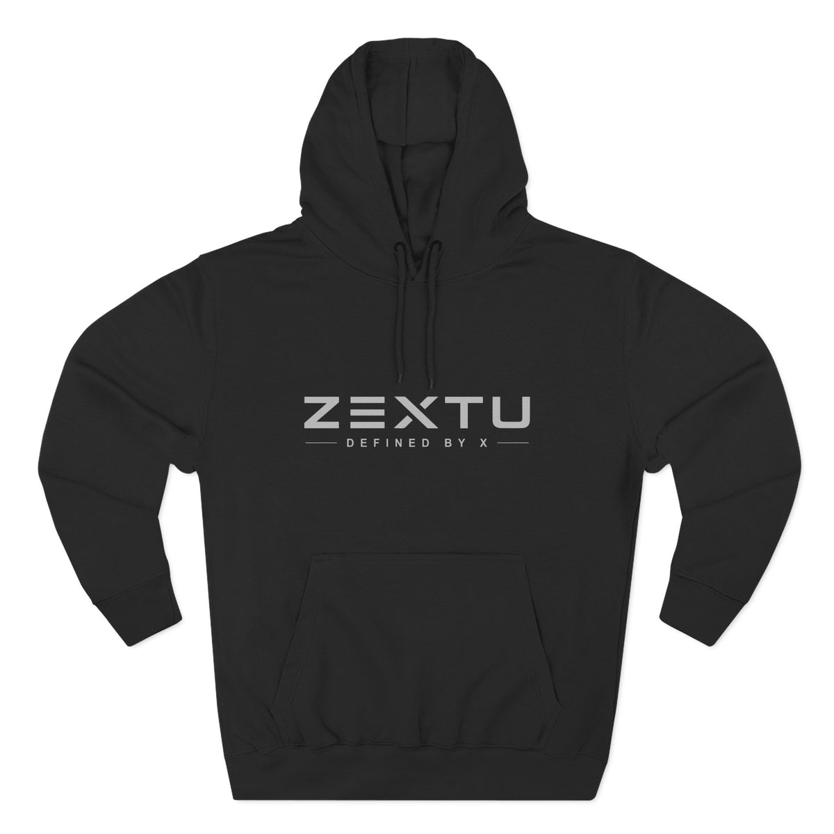 ZEXTU Three-Panel Fleece Hooded Sweatshirt