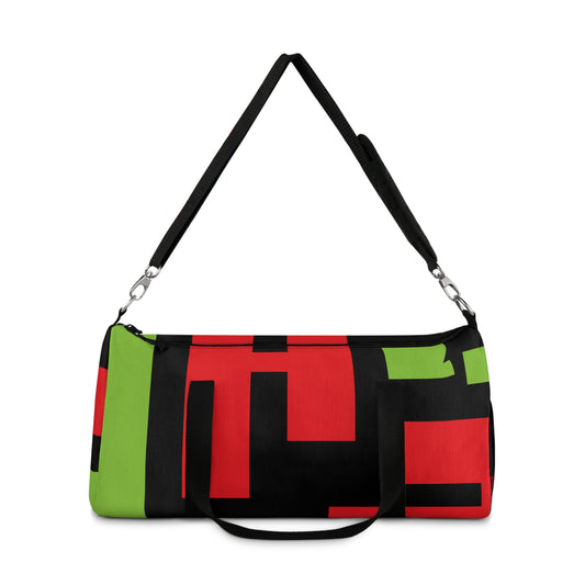 Bold red Abstract Pattern Duffel Bag - Sports & Travel Gear
