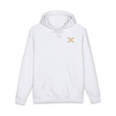Minimalist Gold Logo Hoodie — ZEXTU Branded Pullover