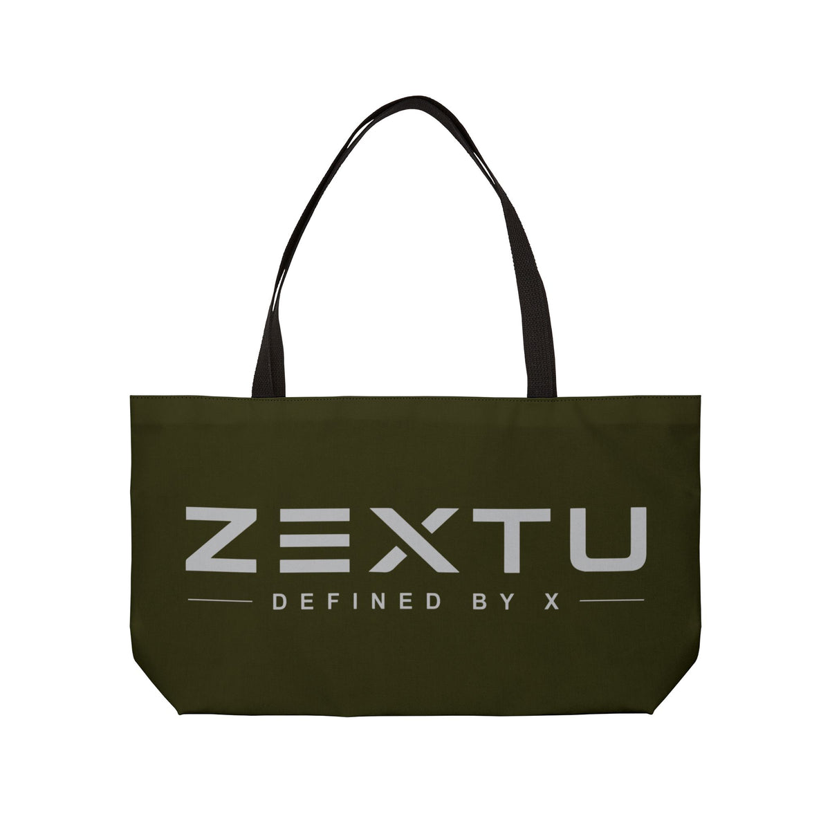 Weekender Tote Bag — ZEXTU 'Defined By X' Olive Travel Tote