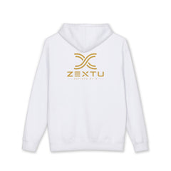 Minimalist Gold Logo Hoodie — ZEXTU Branded Pullover