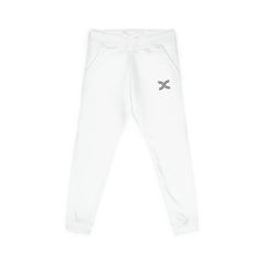 Embroidered Minimal Logo Sweatpants — Cozy Unisex Fleece Joggers
