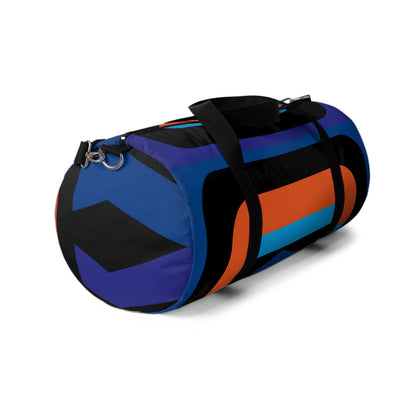 Vibrant orange Geometric Duffel Bag - Perfect for Gym, Travel & Weekend Getaways