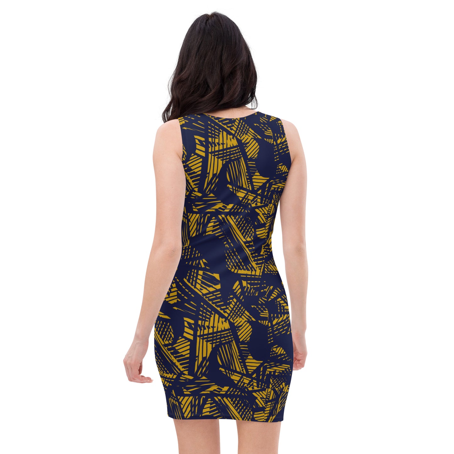 Black and Gold queen Bodycon dress
