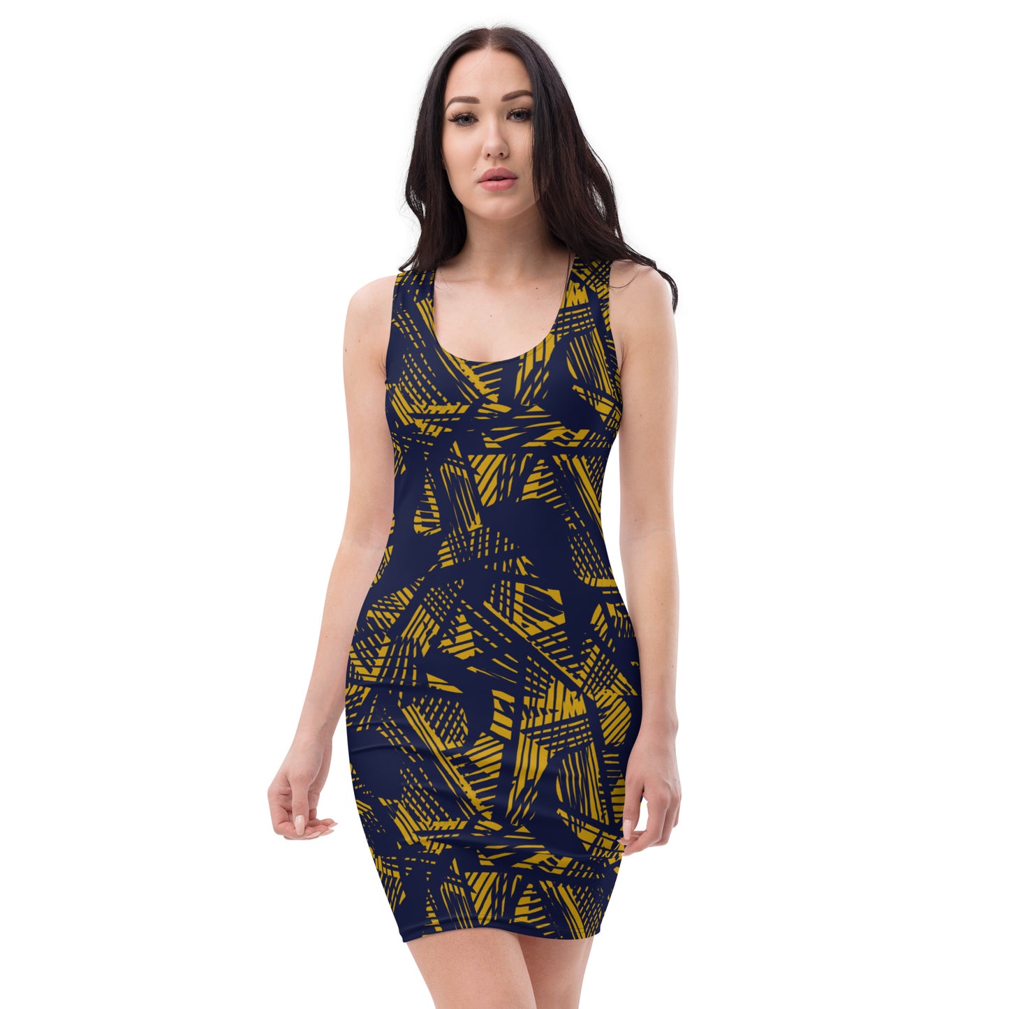 Black and Gold queen Bodycon dress