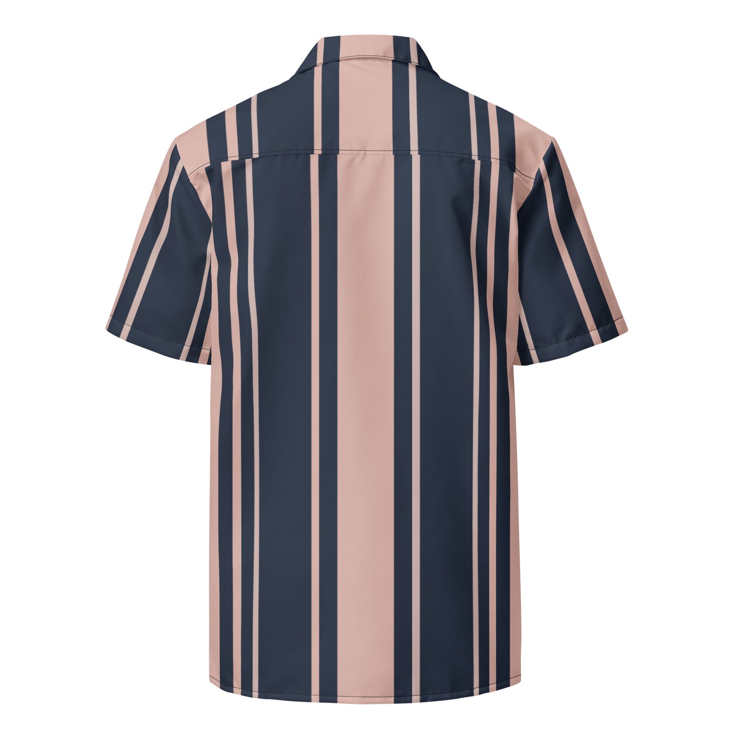Black and Brown stripes Unisex button shirt