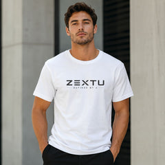 Modern Streetwear Tee with Back Emblem